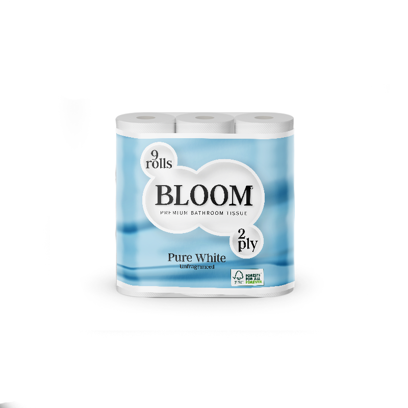 9x5 Toilet Paper <br>2 Ply <br> Pure White